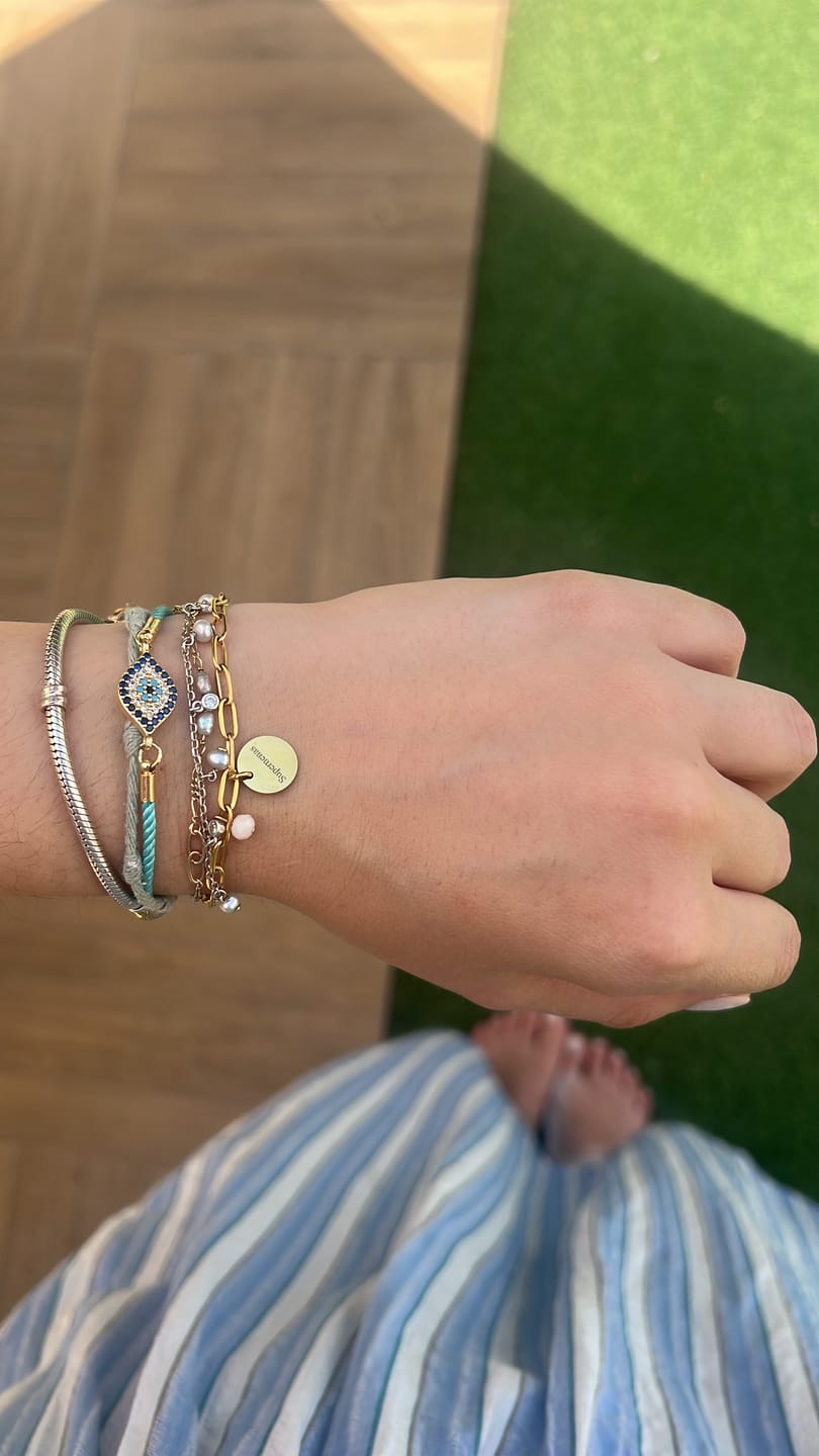 Customer photo review of Pulsera Alianza - Personalizado