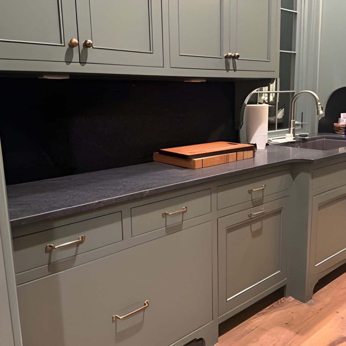 Customer photo review of Serene Cabinet Pulls - Antique Brass