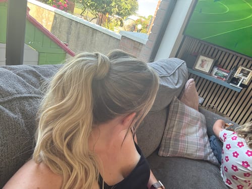 Customer photo review of 14 inches Wavy Ponytail
