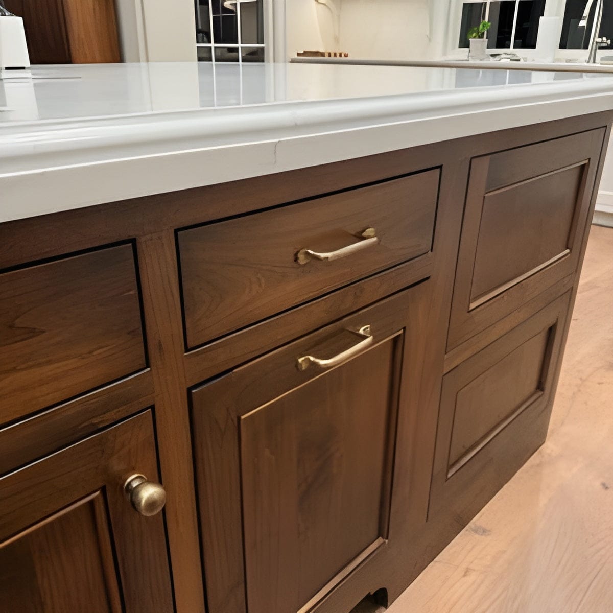 Customer photo review of Serene Cabinet Pulls - Antique Brass