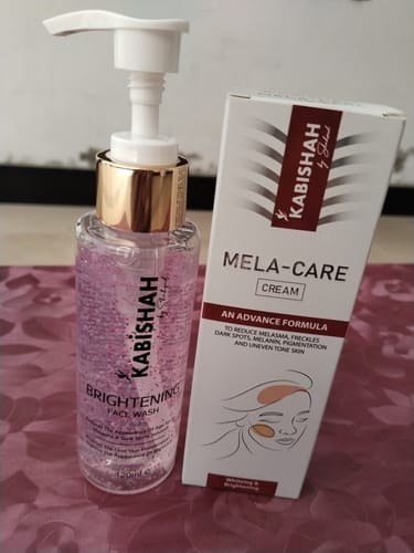 Customer photo review of Pigmentation Bundle: Face Wash & Melasma Cream Duo