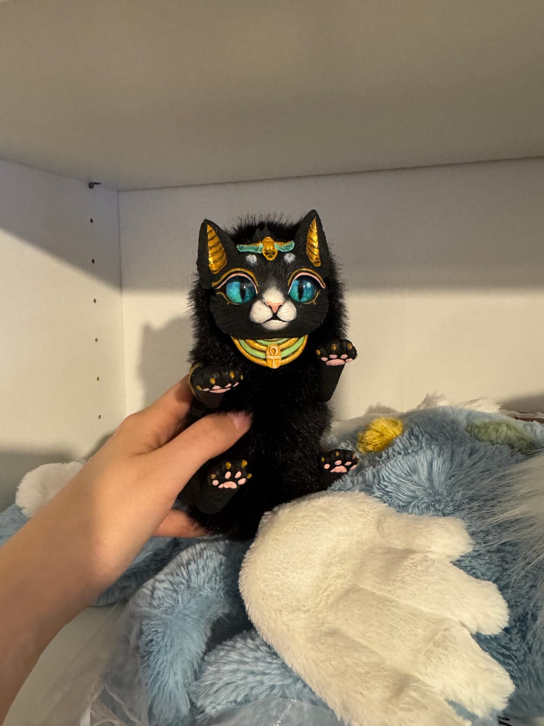 Customer photo review of Bastet – Black, green eyes