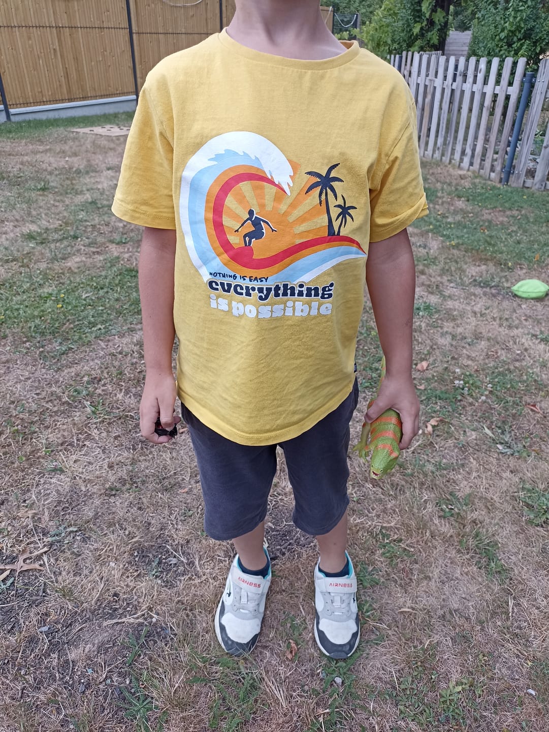 Customer photo review of T-Shirt jaune manches courtes