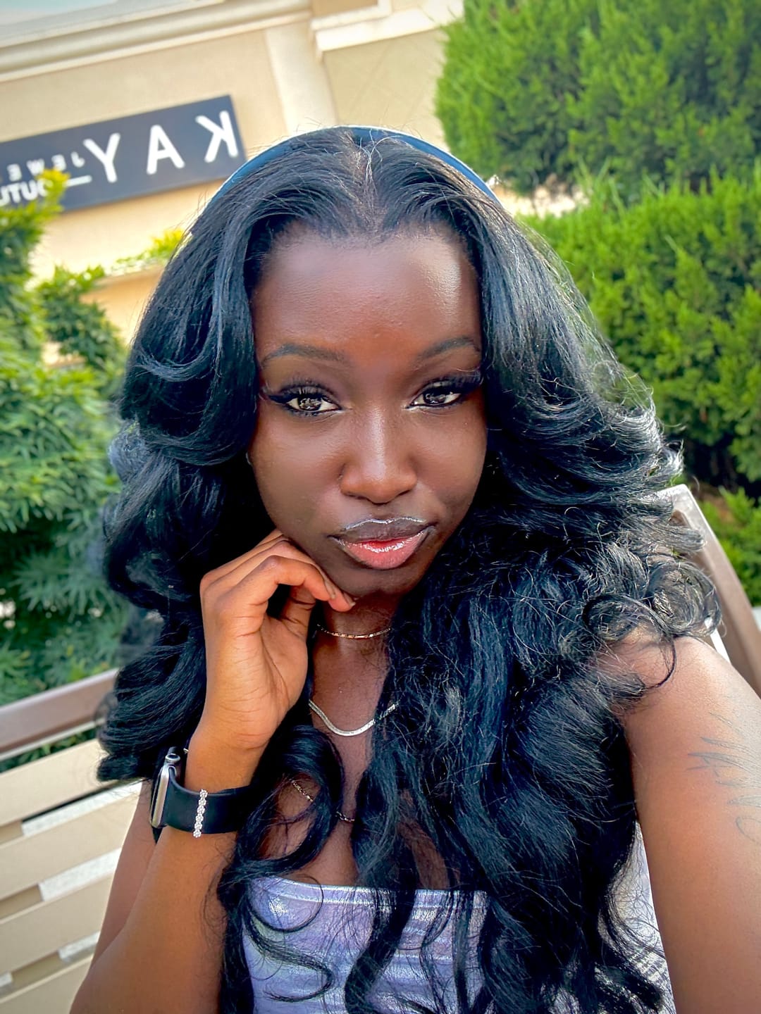 Customer photo review of Sensationnel Cloud 9 Glueless What Lace Swiss 13x6 HD Lace Front Wig - LATISHA