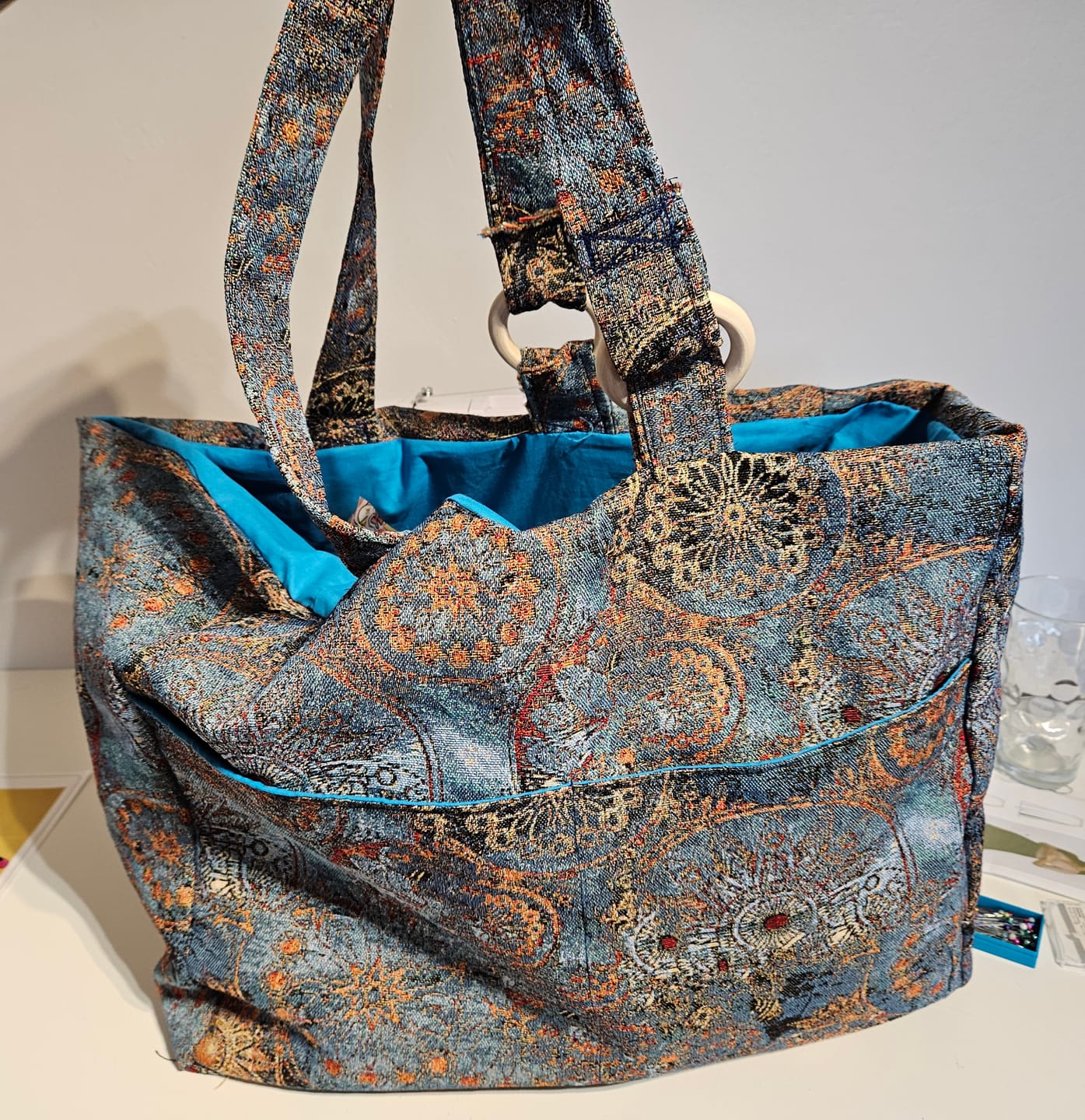 Customer photo review of Wheels of Fortune Tapestry Fabric