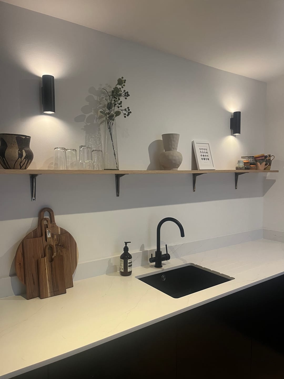 Customer photo review of Heritage Shelf Bracket | Aged Brass