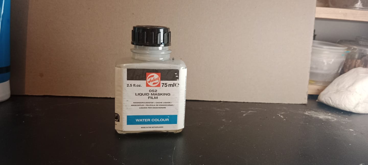 Customer photo review of Talens - Líquido Enmascarador 052 75 ml