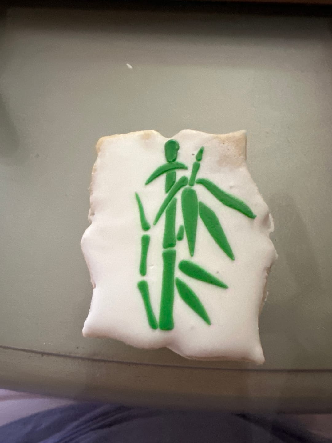 Customer photo review of Mahjong Tiles Cookie Stencil Set