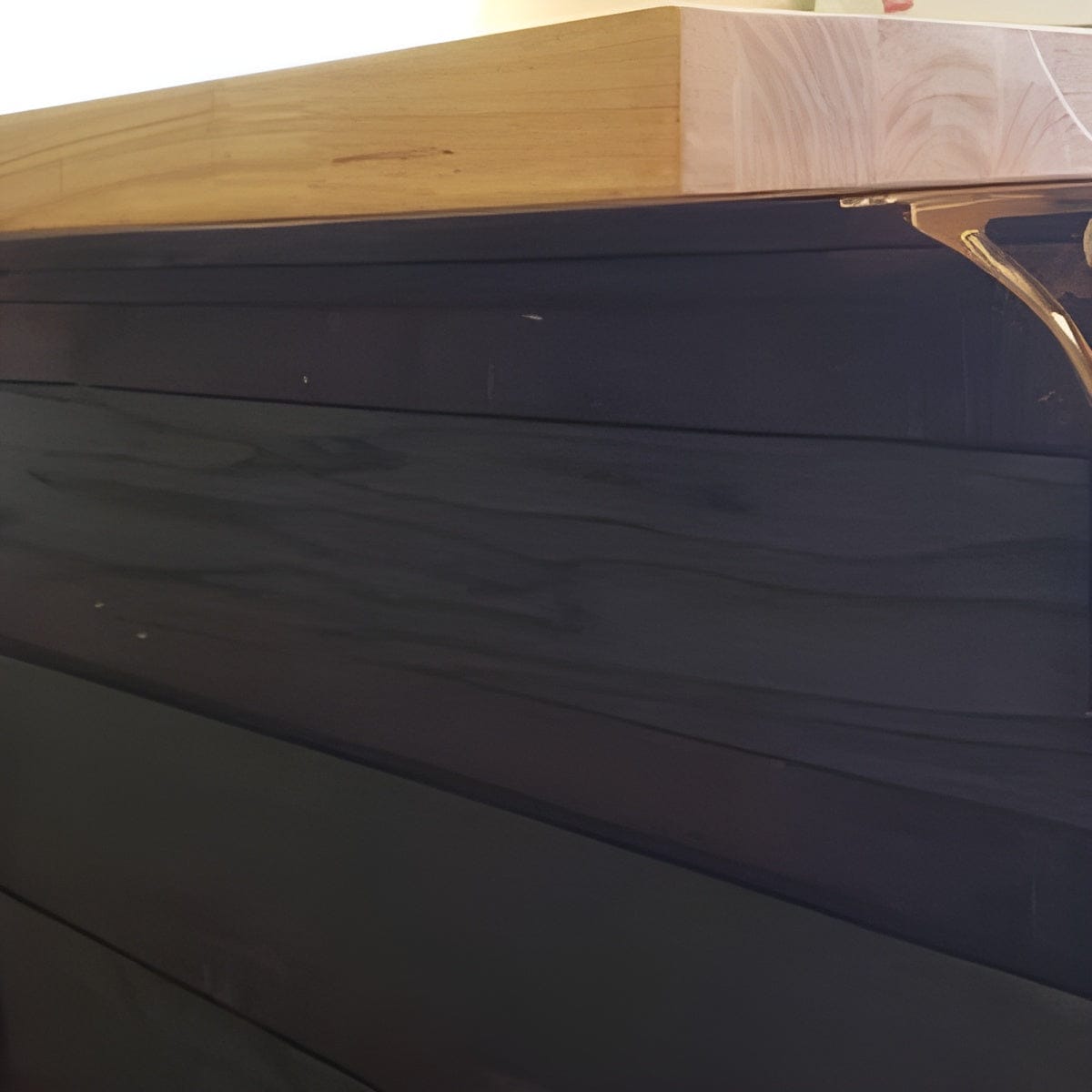 Customer photo review of Arched Shelf Bracket - Unlacquered Polished Brass