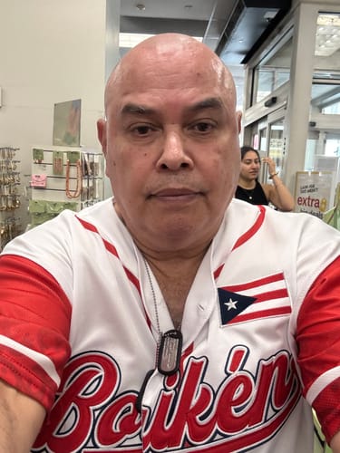 Customer photo review of Puerto Rico Custom Baseball Jersey