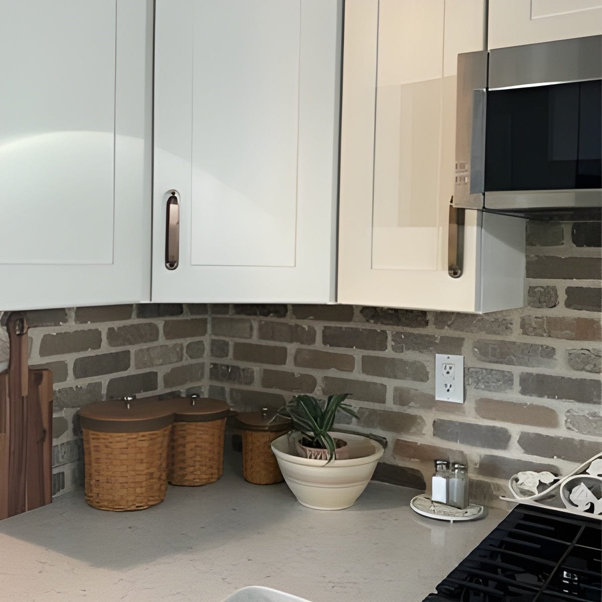 Customer photo review of Brass Round Drawer Pulls with Backplate - Antique Brass