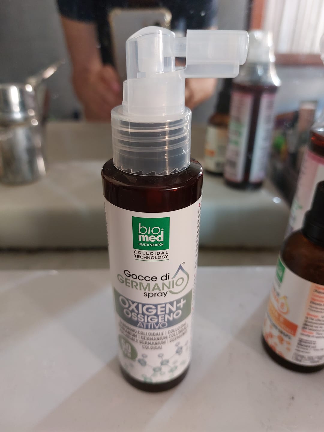 Customer photo review of OXIGEN+ Germanio Colloidale Spray: Benessere, Energia e Detox - 100ml