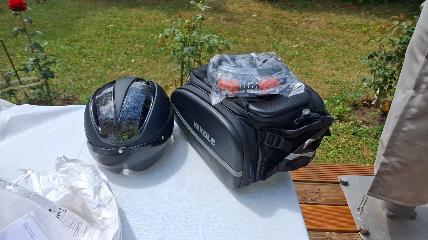 Customer photo review of Bike Accessories Combo