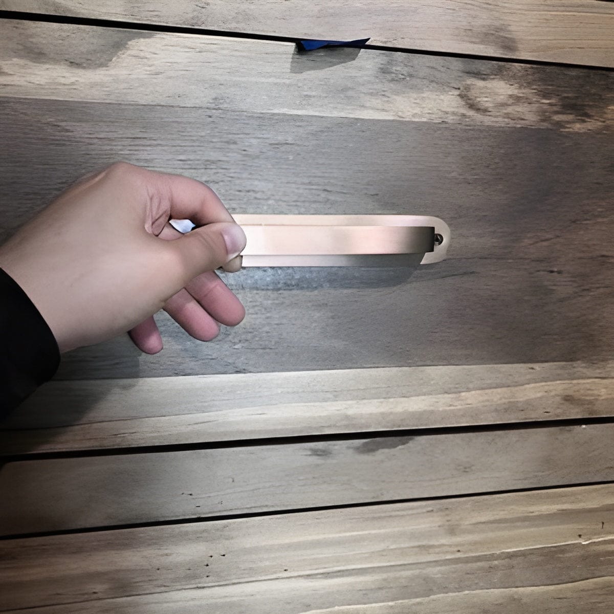 Customer photo review of Brass Round Drawer Pulls with Backplate - Antique Brass