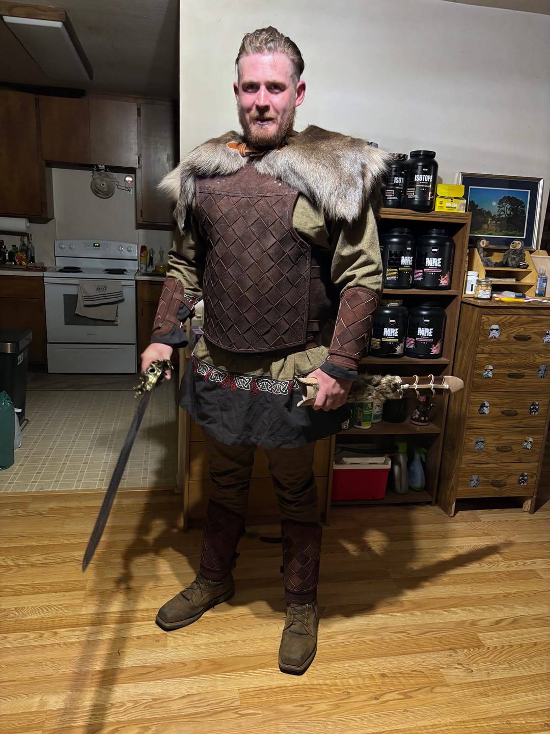 Customer photo review of Reindeer Hide Mantle