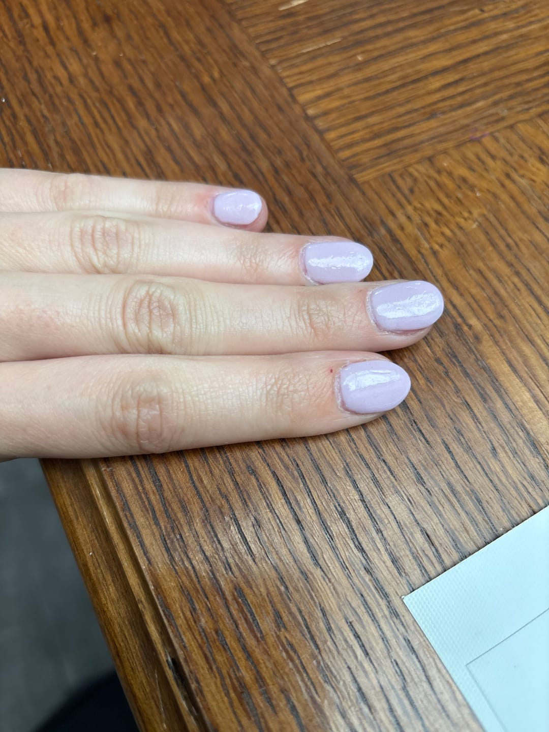 Customer photo review of Nude Beige Dipping Powder
