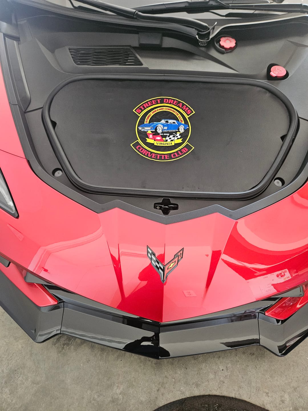 Customer photo review of Corvette C8 Extended Front Splitter (5-Piece version)
