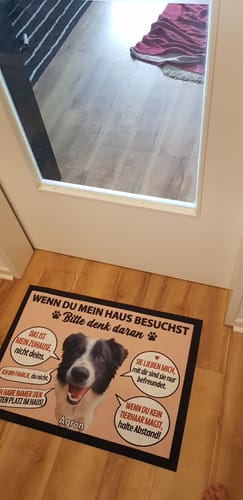 Customer photo review of Begrüßungskomitee - Individuelle Fußmatte