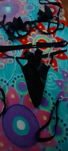 Customer photo review of Red Floral Lace Garter Lingerie Set With Choker Women Intimates 2022 Underwire Bra And Thongs Ladies Underwear Set