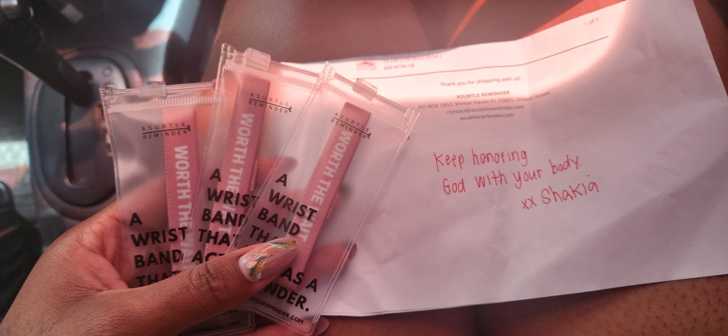 Customer photo review of WORTH THE WAIT WRISTBAND