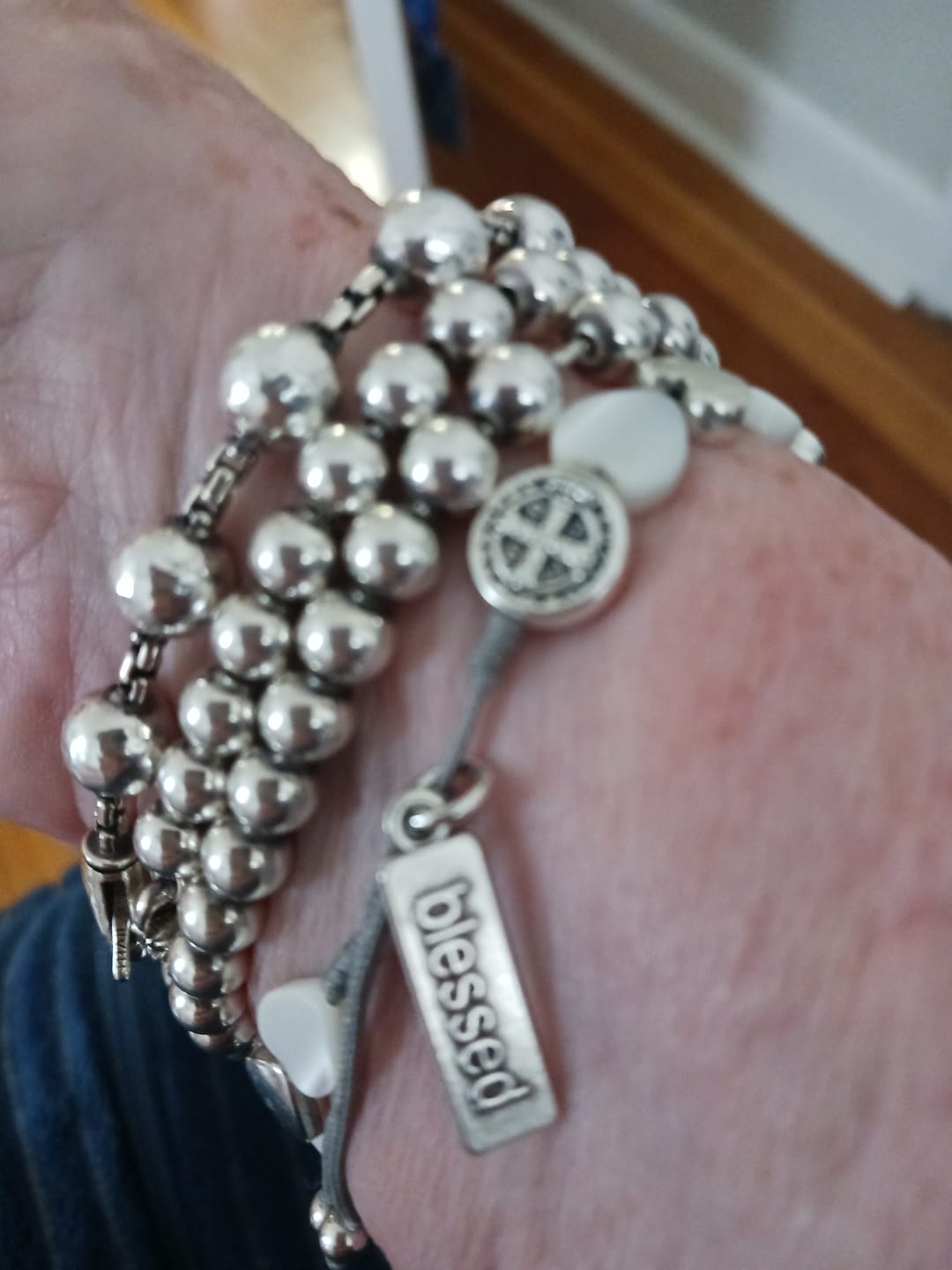 Customer photo review of Sisters of the Heart Bracelet