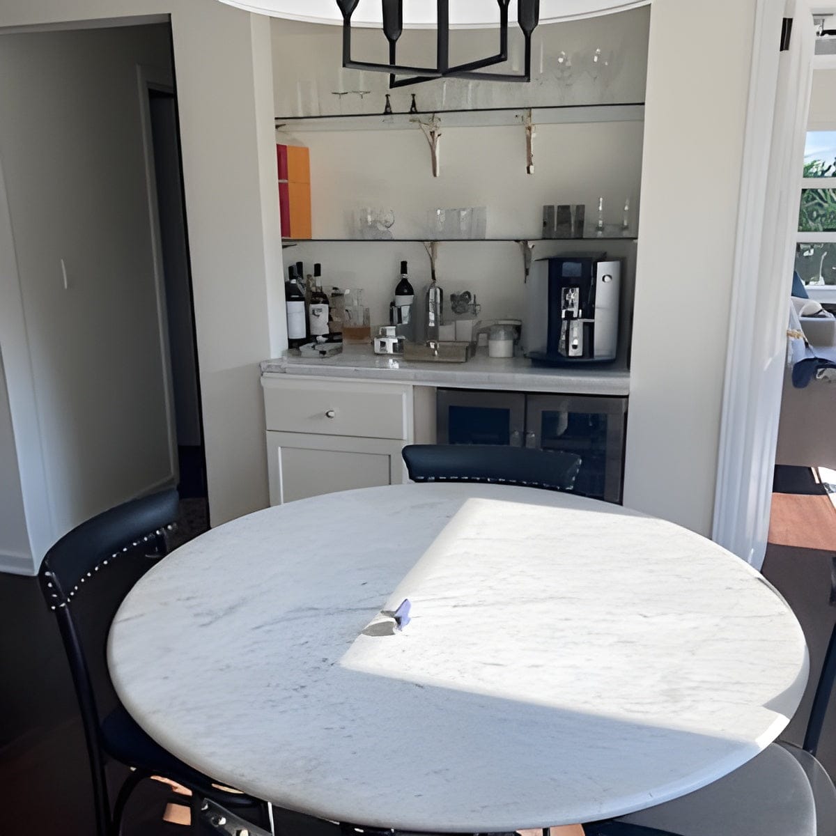 Customer photo review of Arched Shelf Bracket - Unlacquered Polished Brass