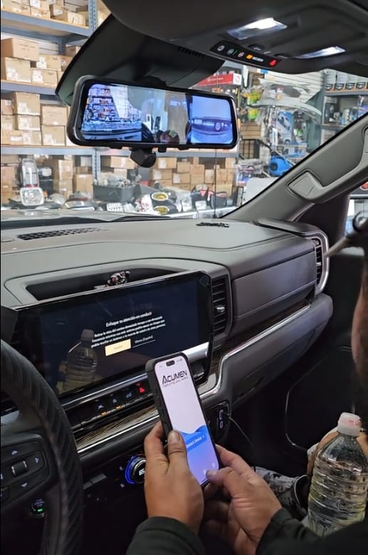 Customer photo review of M4 Mirror Dash Cam 3CH