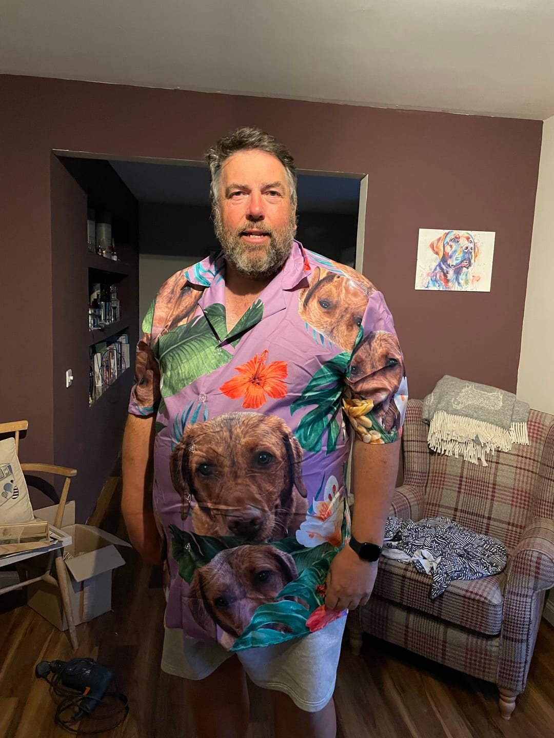 Customer photo review of Your photo - Personalised Hawaiian Shirt