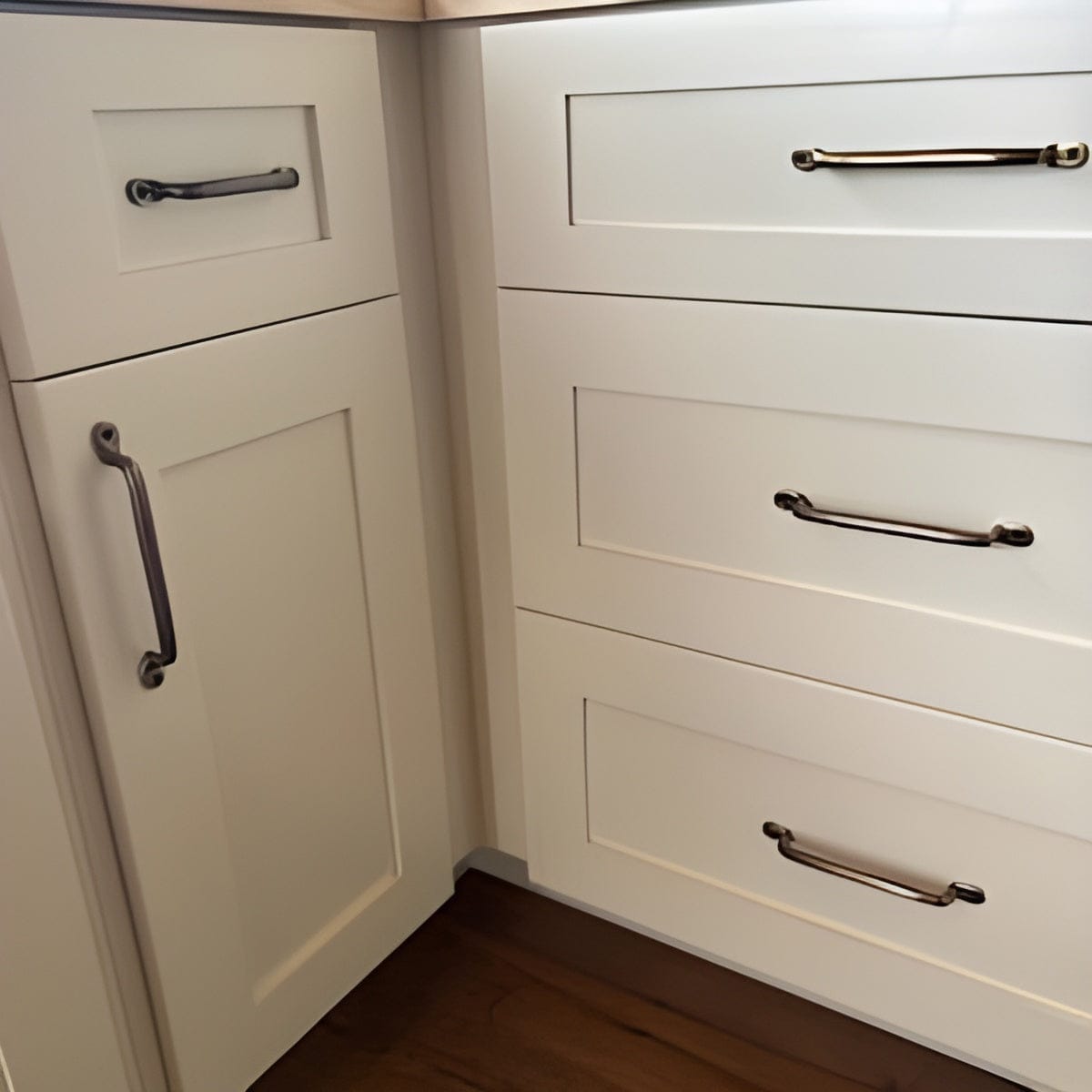 Customer photo review of Serene Cabinet Pulls - Antique Brass