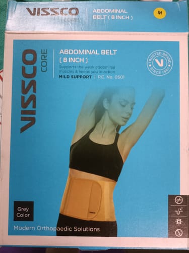 Customer photo review of Abdominal Belt | For Abdominal Support & Post Pregnancy Pain |  Tones up Abdominal Muscles (Grey)
