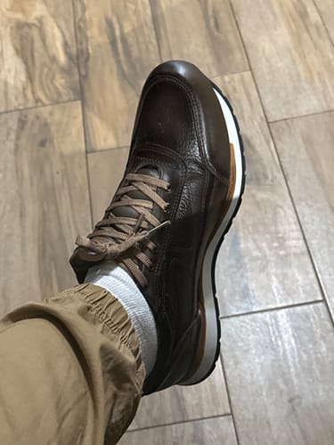 Customer photo review of Tenis Artesanal Homre Toronto - Moka