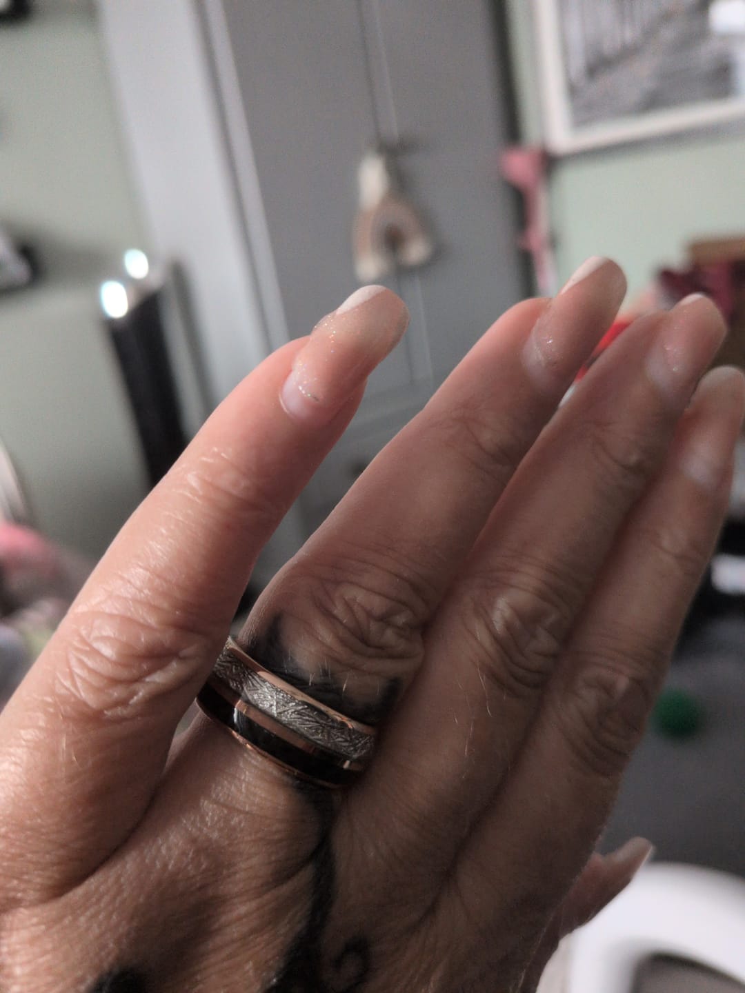 Customer photo review of The Rosie Black Wonder Ring Set
