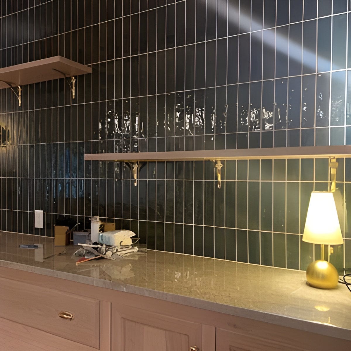 Customer photo review of Classic Shelf Bracket - Unlacquered Brass Polished