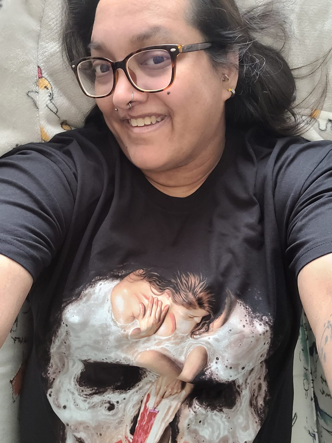Customer photo review of Cabin Fever Bloodbath T-Shirt