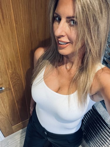 Customer photo review of Crew Neck Shapewear Bodysuit