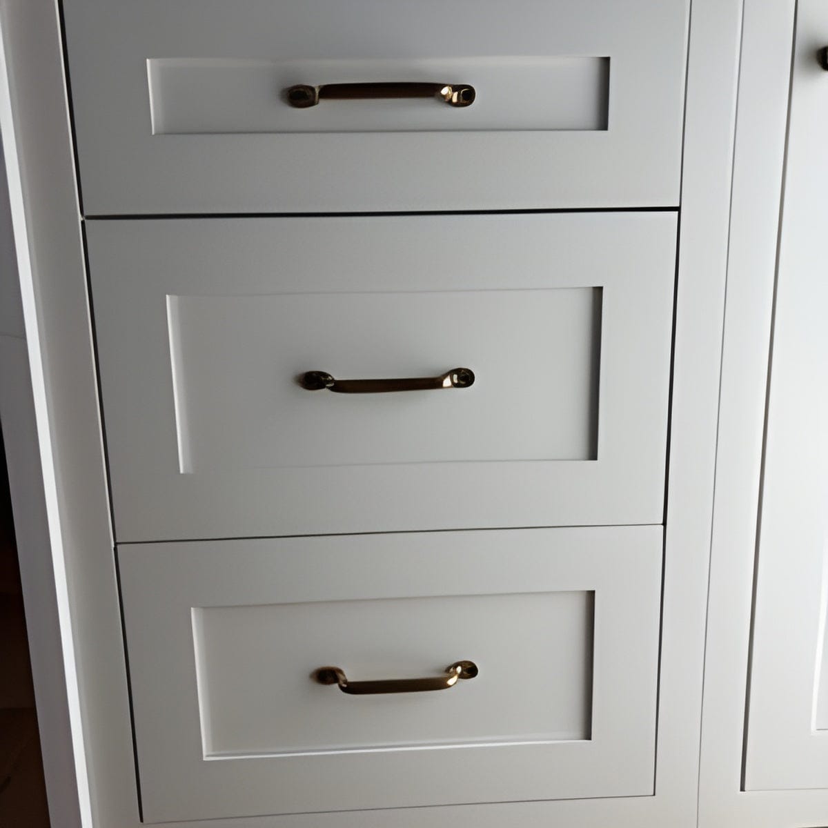 Customer photo review of Serene Cabinet Pulls - Antique Brass