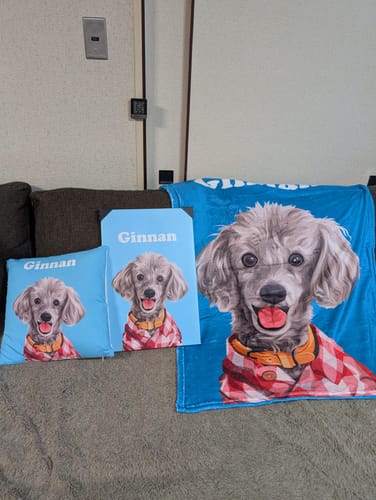 Customer photo review of Petcanva©オーダーメイド ペット似顔絵
