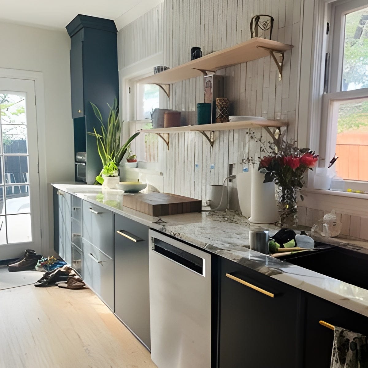 Customer photo review of Classic Shelf Bracket - Unlacquered Brass Polished