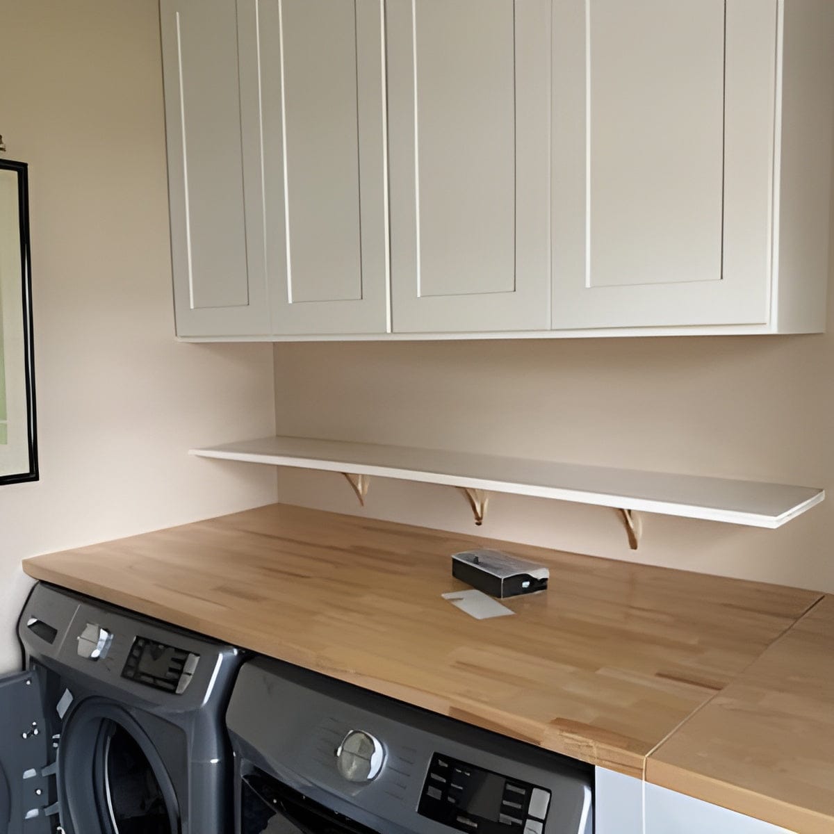 Customer photo review of Arched Shelf Bracket - Unlacquered Polished Brass