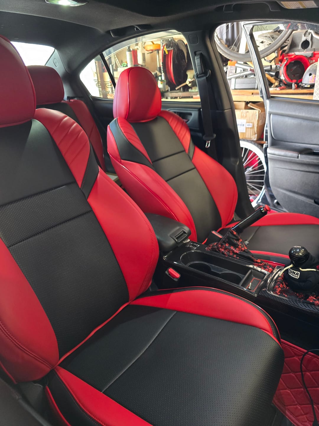 Customer photo review of 2015-21 Subaru WRX / STi Custom Leather Seat Covers
