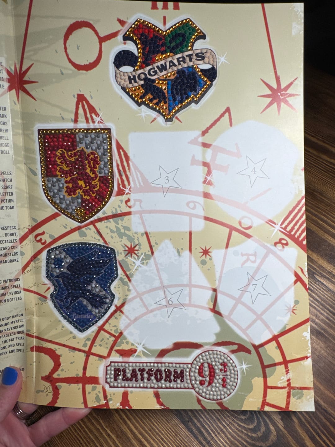 Customer photo review of Harry Potter Crystal Art Sticker Album - Starter Pack