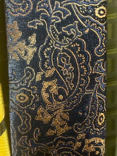 Customer photo review of Paisley Tie - Royal Blue