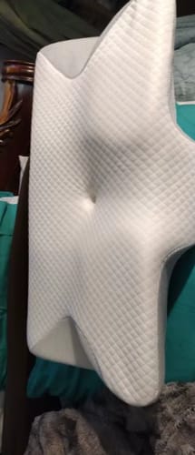 Customer photo review of The Pillow That Silences Snoring—By Fixing Your Sleep Posture