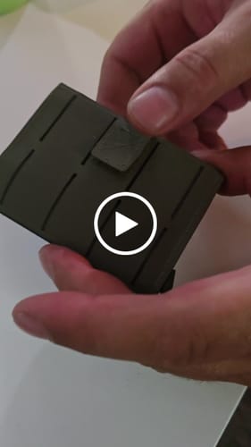 Customer video review of Lasercut Patch - Ace of Spades - Steingrau Oliv