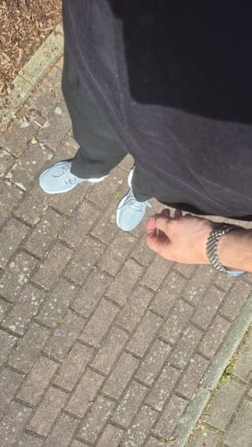 Customer photo review of ELEVATESHOES WHITE CASUAL