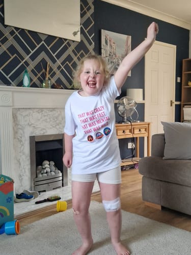 Customer photo review of Children's sports t-shirt