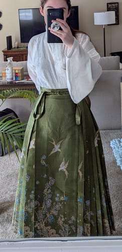 Customer photo review of Jiao Tang 焦糖 Caramel Ming Dynasty Pure Cotton Liling Duijin Pipa & Straight Sleeve Standing Collar Top