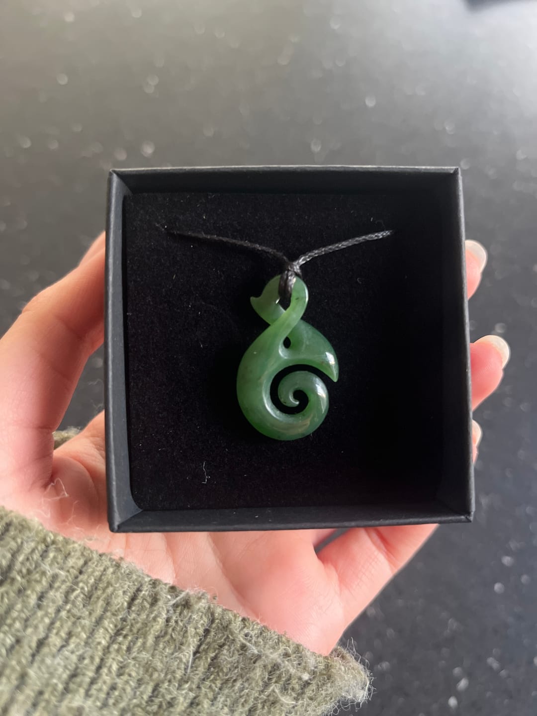 Customer photo review of Pikorua Pikopiko Small Pendant