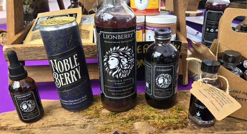 Customer photo review of Nobleberry Elderberry Premium Soda (Wholesale)
