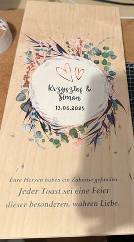 Kundenbewertung mit Foto zu Leonardo Weingläser mit Gravur als Set - "Flower Wedding"